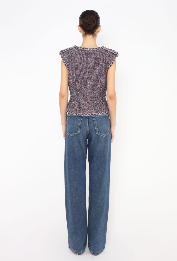 Chanel 2016 Tweed 'CC' Épaulette Vest - 4