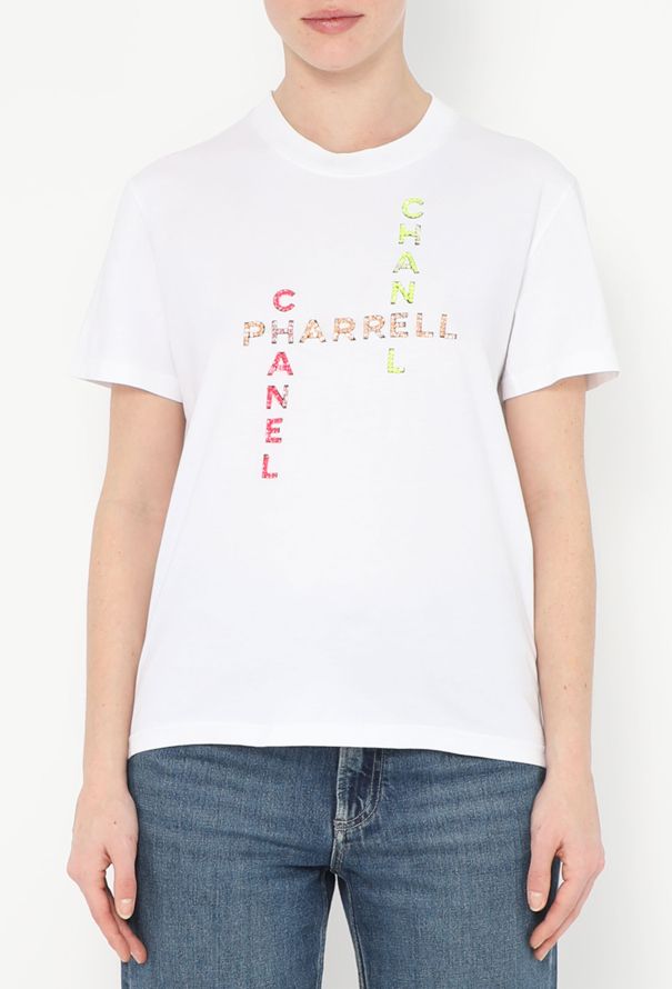 Chanel 2019 x Pharrell Williams Embellished T-Shirt - 1