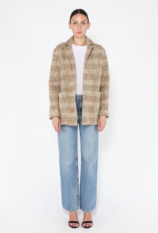 Loro Piana Phillip Wool Tweed Belted Coat, 2024 - 5