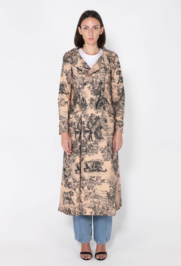 Dior Toile de Jouy Trench Coat, Resort 2019 - 1