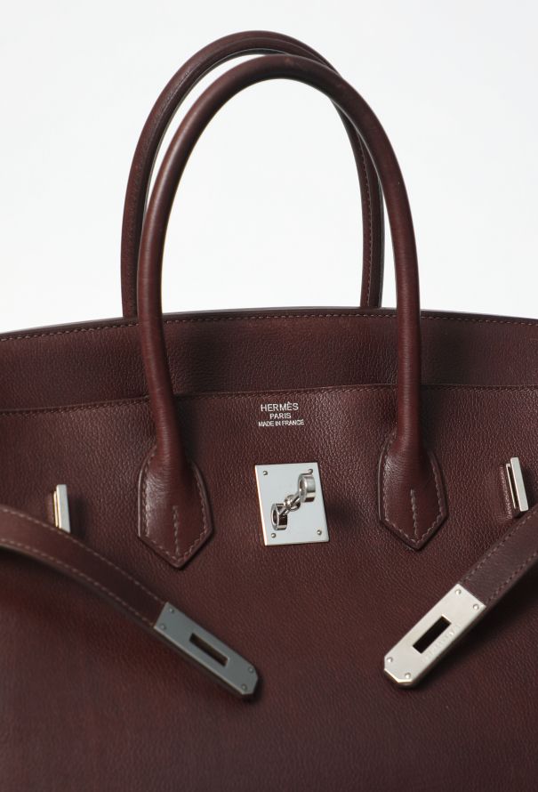 Hermès Beautiful Rouge Sellier Evercolor Birkin 35 - 14