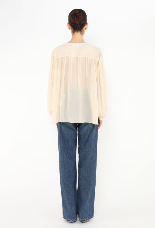 Céline 2024 Silk Georgette Blouse - 5