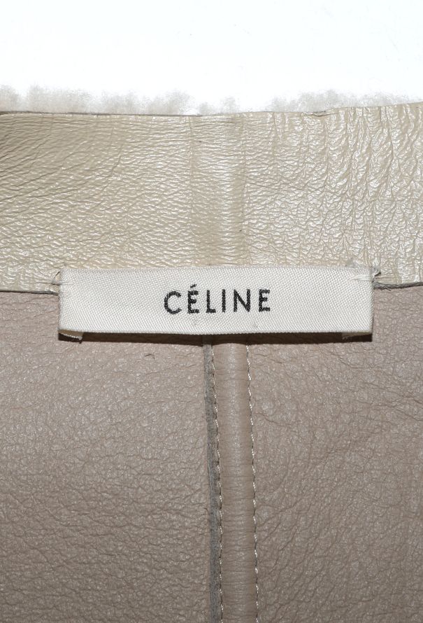Céline Merino Shearling Zip Jacket - 6