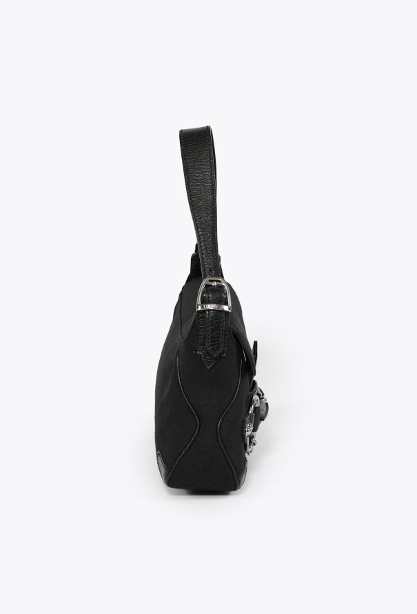 Gucci 2003 'GG' Canvas Horsebit Shoulder Bag - 4