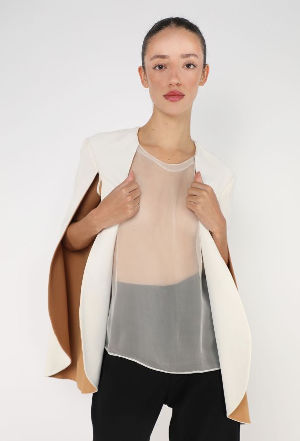 Céline Rare S/S 2011 Trompe L'œil Cape Top - 5