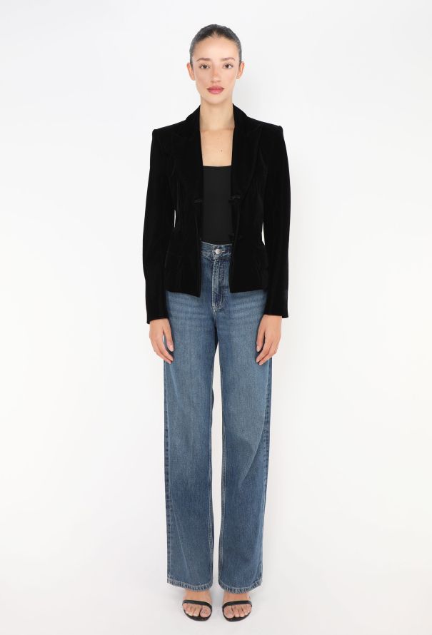 Saint Laurent F/W 2002 Tailored Velvet Blazer - 6 Saint Laurent F/W 2002 Tailored Velvet Blazer - 6