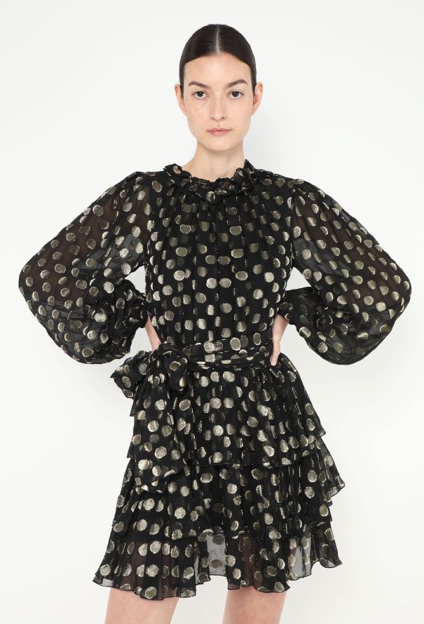 Dolce & Gabbana 2019 Lamé Polka Dot Dress - 3