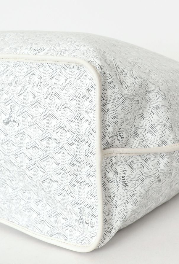 Goyard Saint Louis PM Tote Bag White Goyardine canvas - 10
