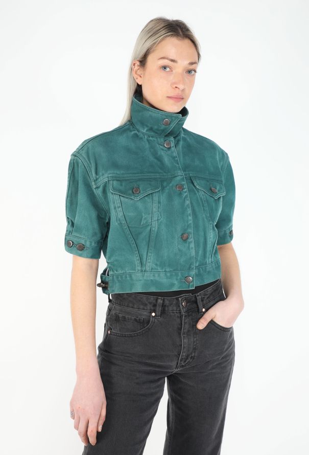 Jean Paul Gaultier 1990 Denim Cropped Jacket - 1