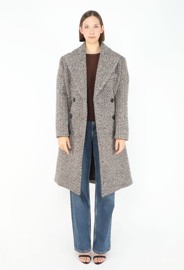 Miu Miu F/W 2023 Oversized Harris Tweed Coat - 3
