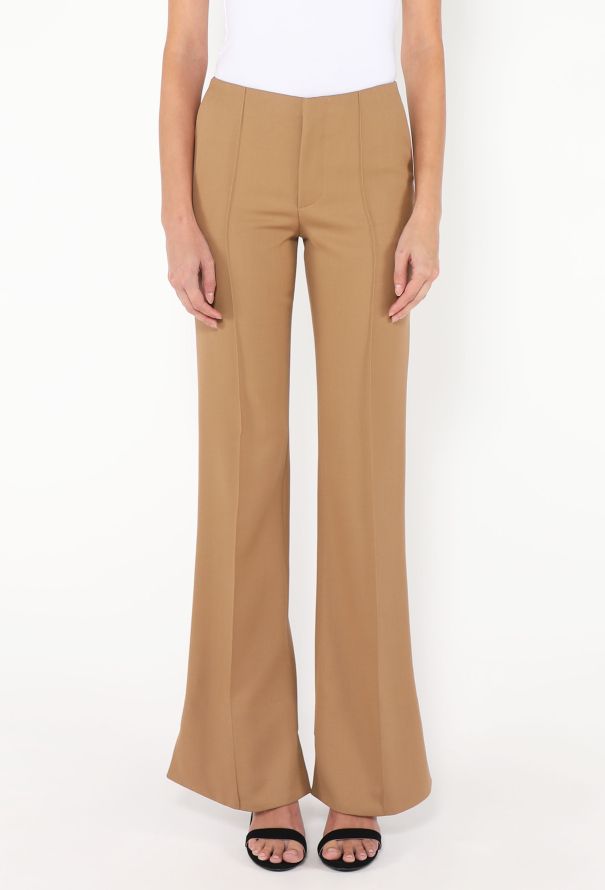 Chloé Pre-Fall 2024 Pintuck Bootcut Trousers - 4