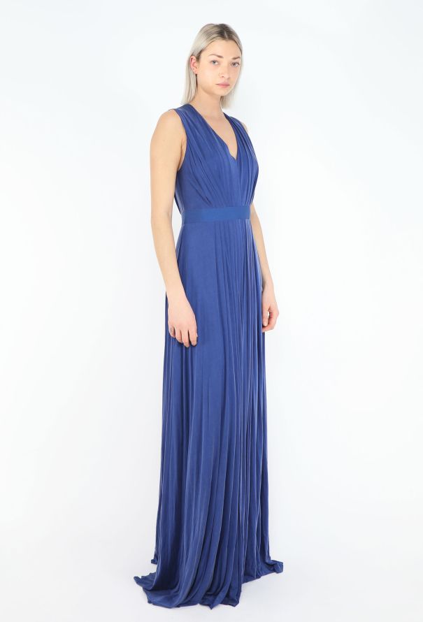 Emanuel Ungaro Jersey Pleated Grecian Gown - 3