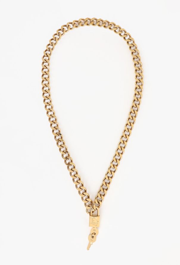 Dior Chainlink Key & Padlock Necklace, 2005 - 1