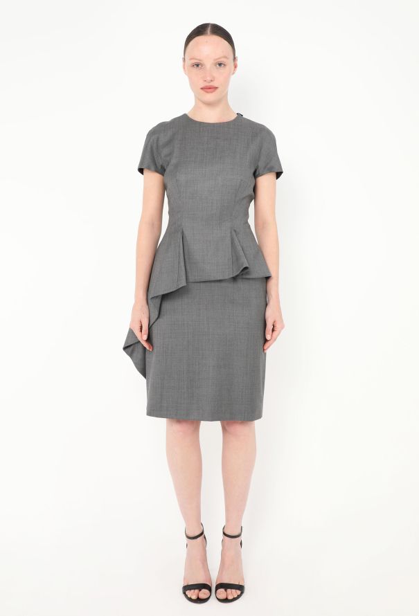 Dior Asymmetrical Peplum Dress - 1