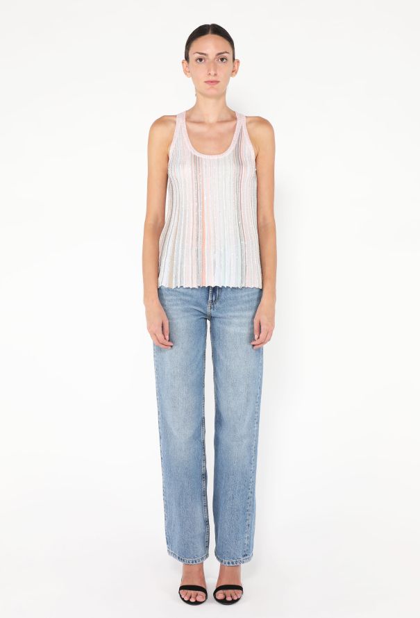 Missoni 2024 Striped Sequin Tank Top - 3