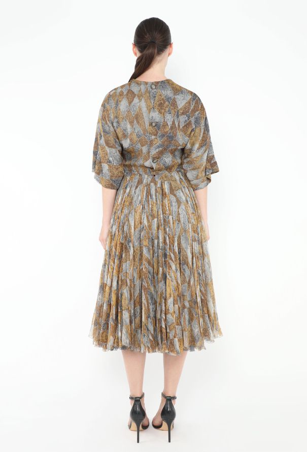 Galanos 1950s Layered Chiffon Dress - 3