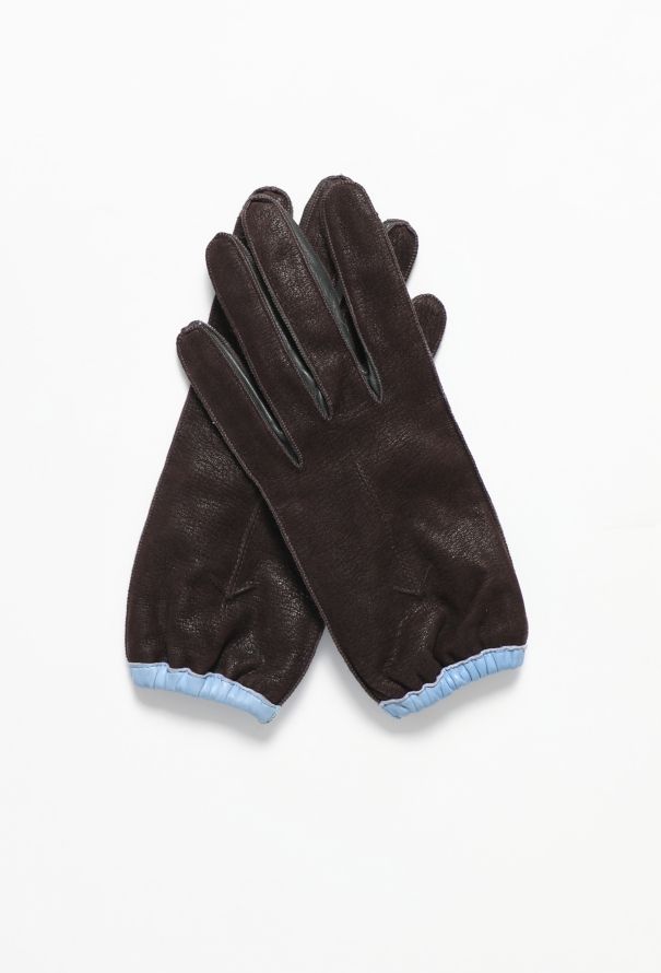 Balenciaga F/W 2012 Bicolor Leather Gloves - 1