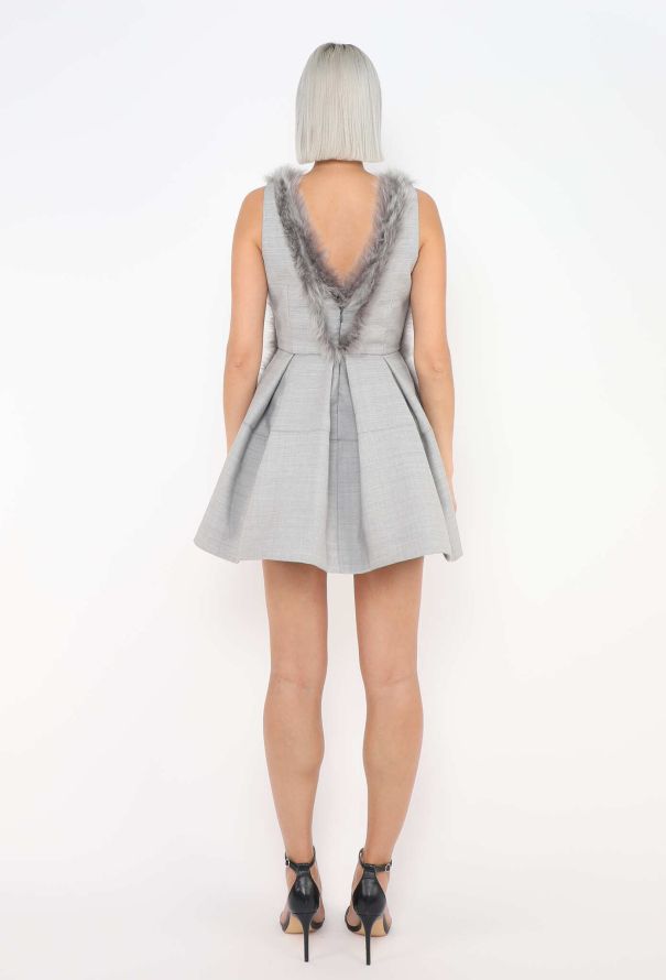 Loewe 2019 Fur Trim Babydoll Dress - 4