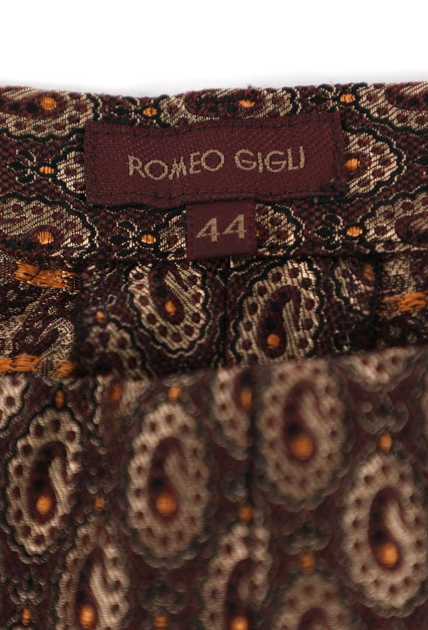 Romeo Gigli Paisley Jacquard Trousers, 1990s - 5