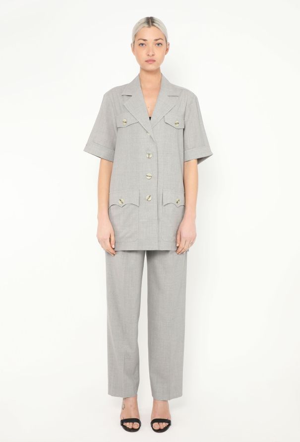 Saint Laurent 1999 Belted Saharan Ensemble - 4 Saint Laurent 1999 Belted Saharan Ensemble - 4