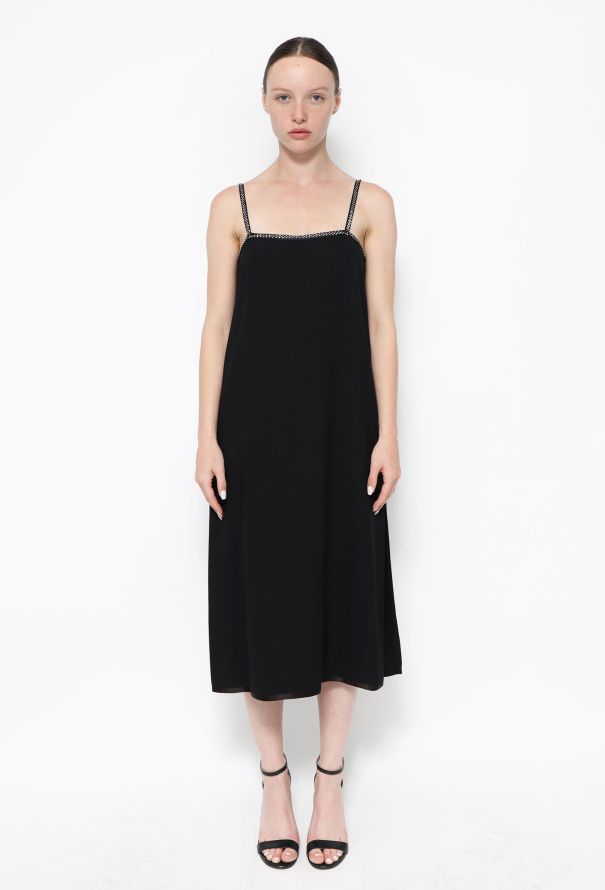 70s Strass Trim Slip Dress Authentic Vintage ReSEE
