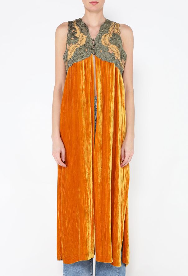 Romeo Gigli COLLECTOR '90s Silk Embroidered Velvet Tunic - 3