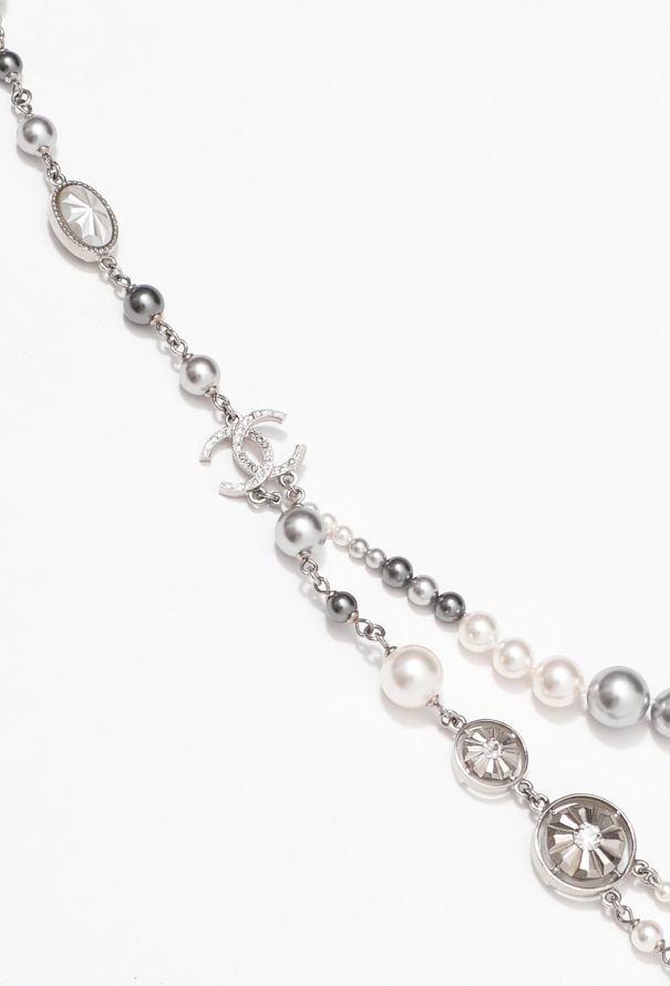Chanel 2016 "CC" Jeweled Tiered Pearl Sautoir - 3