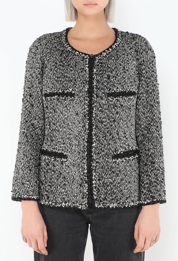 Chanel 2011 Braided Trim Tweed Jacket - 4