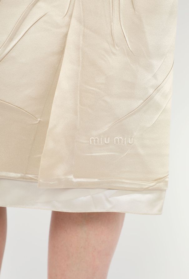 Miu Miu F/W 2024 Charmeuse Sheath Dress - 6