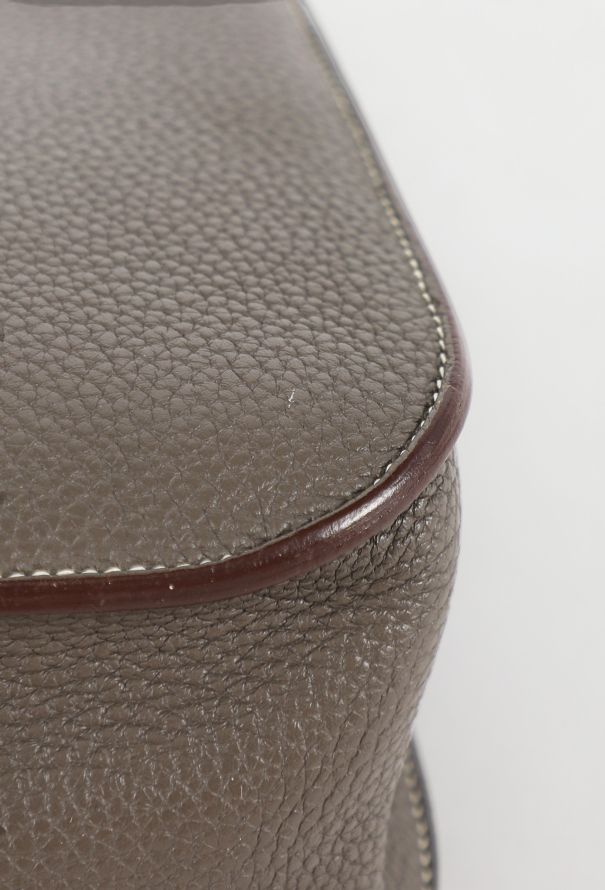 Hermès Gris Étain Taurillon Clémence Halzan 31 - 13