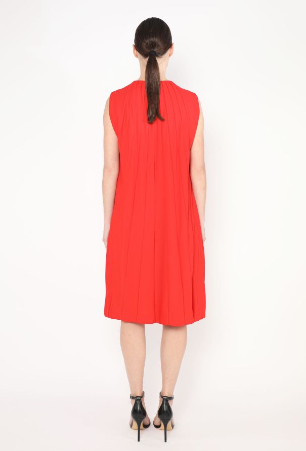 Gucci Pleated Keyhole Dress - 4 Gucci Pleated Keyhole Dress - 4