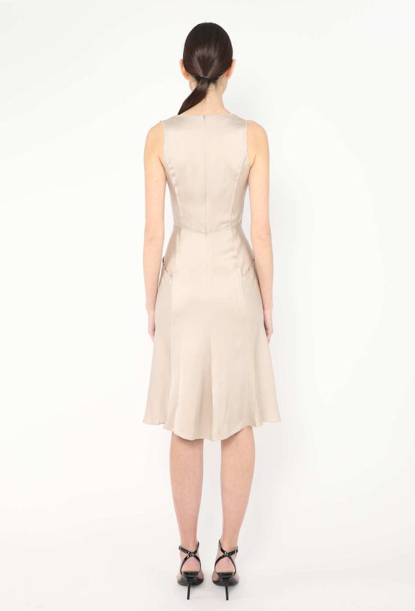 【新品・未使用品】Prada Cutout Charmeuse Dress 38 新品・未使用品】Prada Cutout Charmeuse Dress 38