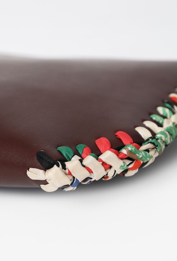 Céline Silk Scarf Trim Clutch - 11