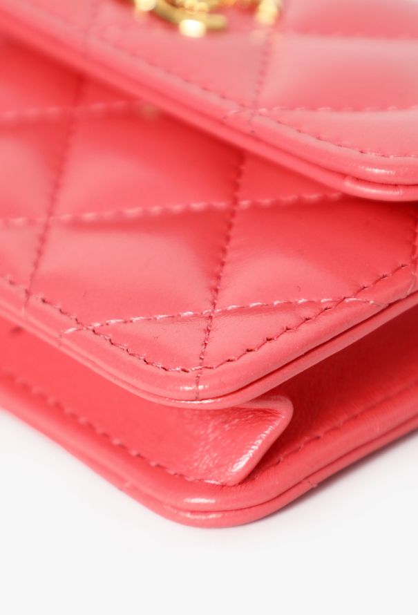 Chanel Coral Mini Wallet on Chain - 8