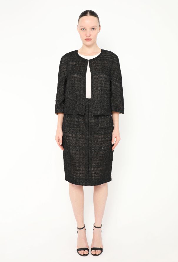 Chanel S/S 2012 Iridescent Bouclé Tweed Set - 3 Chanel S/S 2012 Iridescent Bouclé Tweed Set - 3