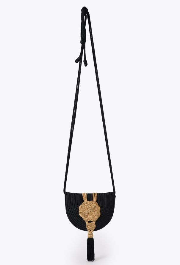 Saint Laurent S/S 1993 Black Gold Mini Bag - 1