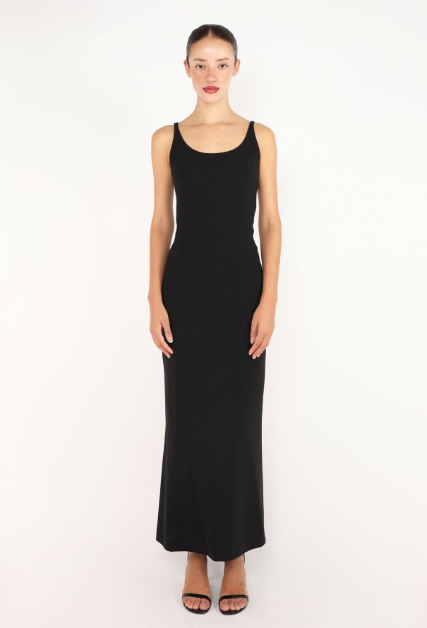 Chanel Fluted Crêpe Maxi Dress, 1998 - 1
