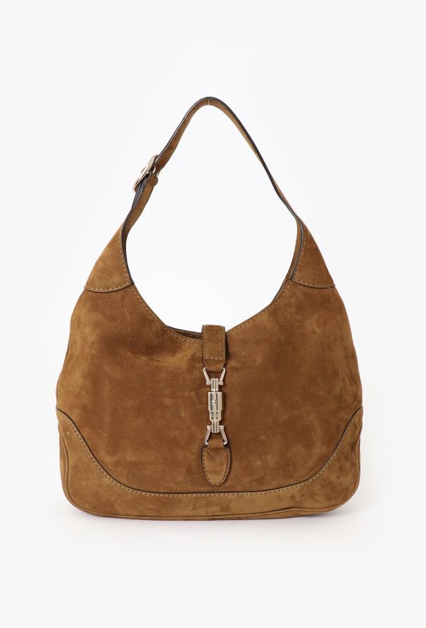 Gucci Brown Suede Jackie Bag - 1