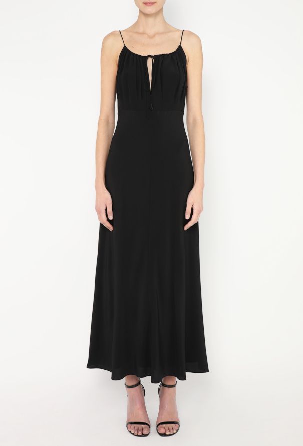 Toteme 2023 Ruched Silk Halter Dress - 3