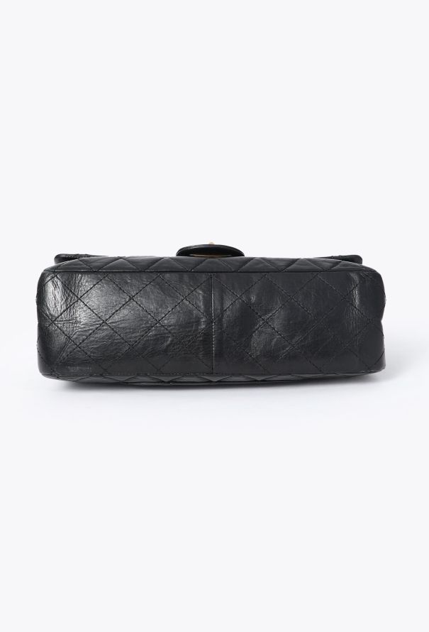 Chanel Black 2.55 Jumbo Flap Bag - 7