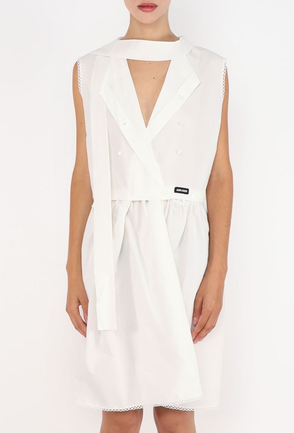Miu Miu Cotton Lavallière Dress, S/S 2025 - 5