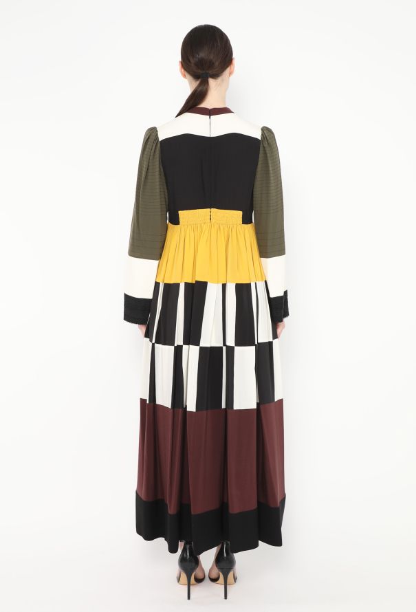 Valentino S/S 2016 Silk Patchwork Dress - 5 Valentino S/S 2016 Silk Patchwork Dress - 5
