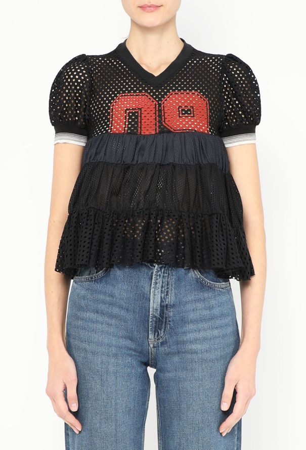 Jean Paul Gaultier Early 2000s Ruffled Jersey Top - 1