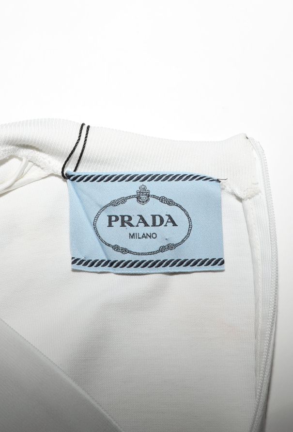 Prada S/S 2019 Floral Appliqué T-Shirt Dress - 6