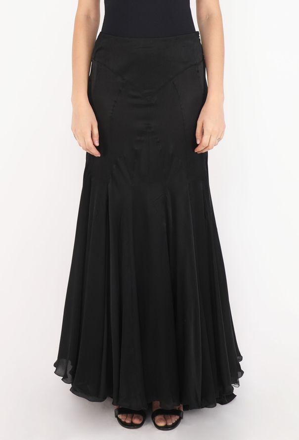Chloé Silk Charmeuse Maxi Skirt, S/S 1999 - 4