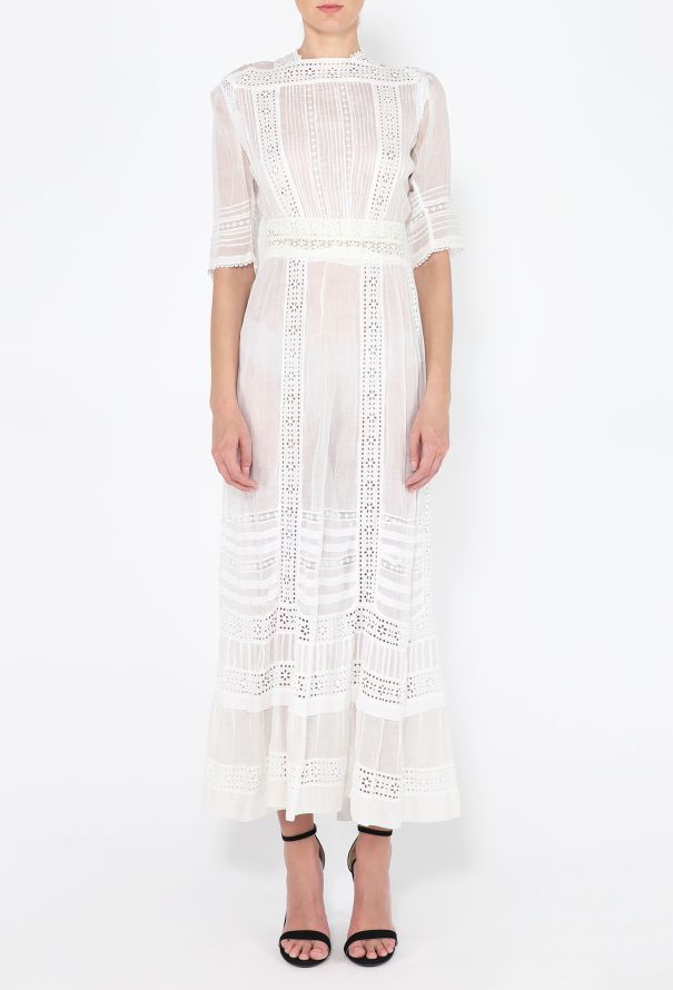Antique Broderie Anglaise Dress - 3