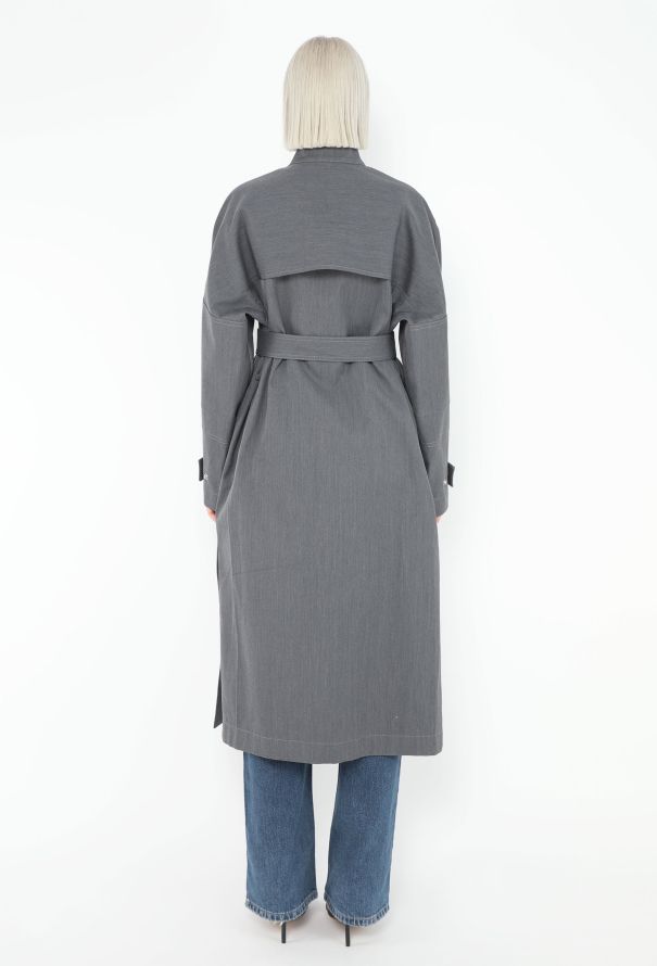 Bottega Veneta 2024 Belted Gabardine Trench - 5