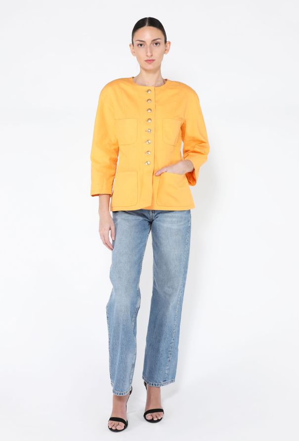 Chanel '90s Classic 'CC' Button Jacket - 1