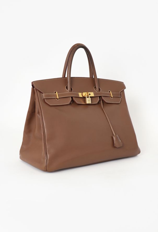 Hermès Birkin 40 “Shooting Star” – Fauve Calfskin, 1999 - 4