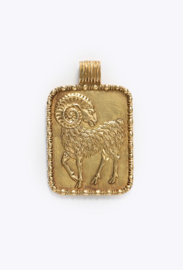 Fred Vintage '70s Aries Zodiac 18K Yellow Gold Pendant - 2